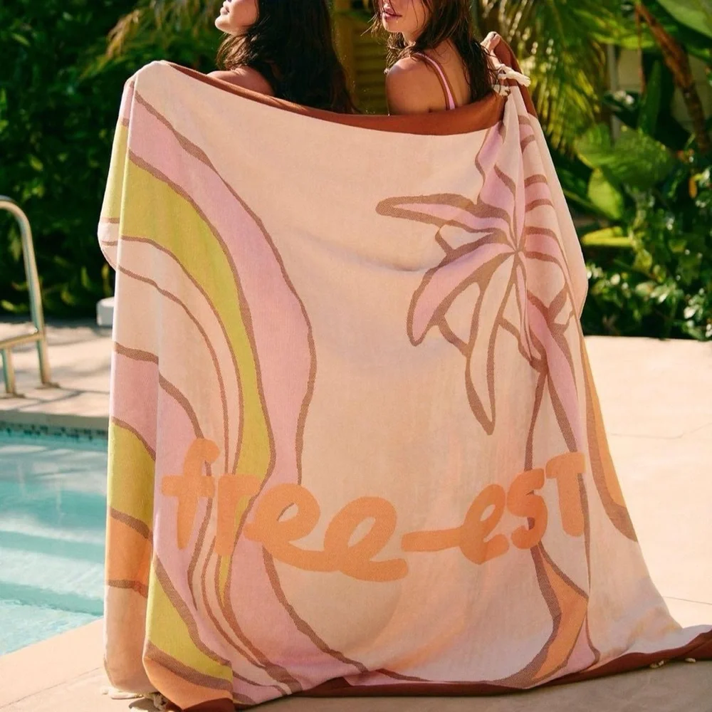 NWT free people free-est Sandy Shores Oversized Towel / originally $200